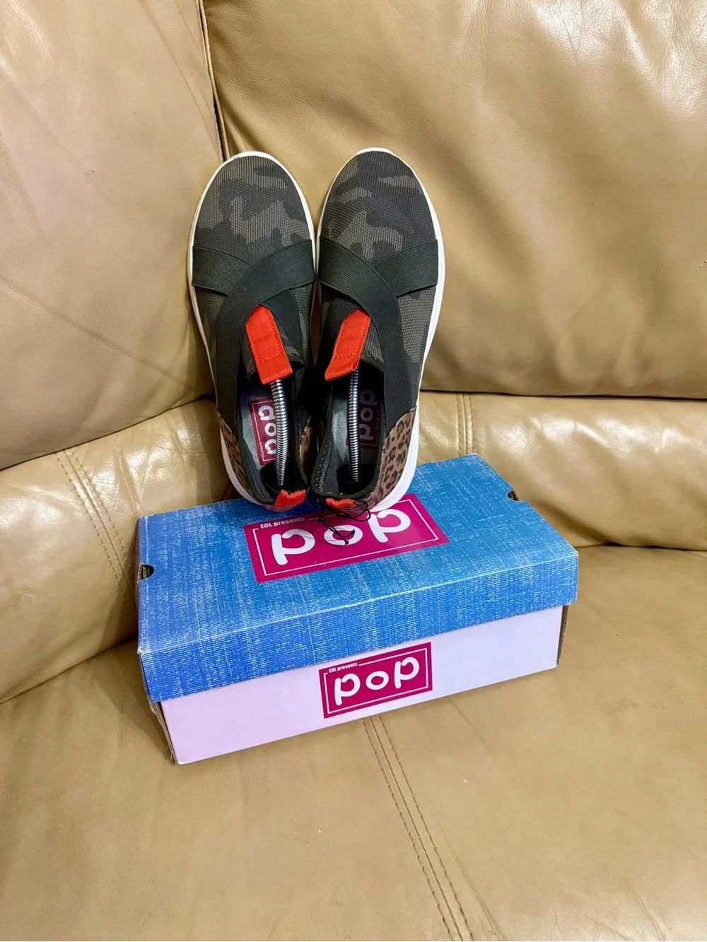 POP Archer Camo Green Slip-On Sneakers Women’s 7M NIB